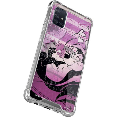 Looney Tunes Pepe Le Pew Purple Romance Galaxy A51 5G Clear Case