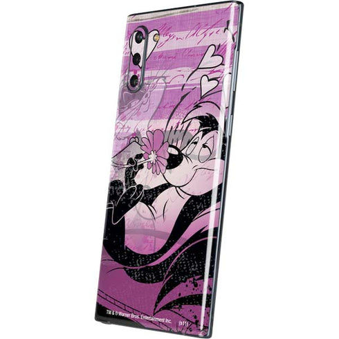 Looney Tunes Pepe Le Pew Purple Romance Galaxy Note 10 Skin