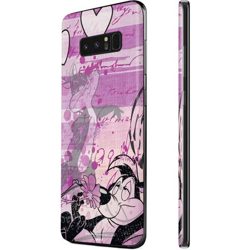 Looney Tunes Pepe Le Pew Purple Romance Galaxy Note 8 Skin