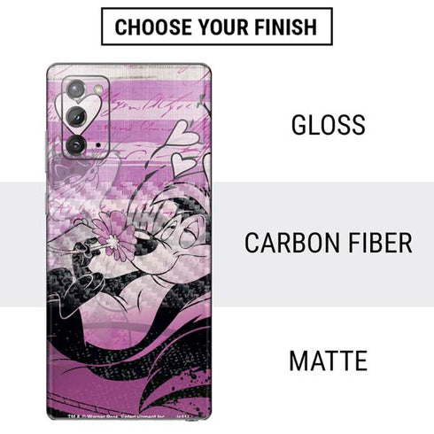 Looney Tunes Pepe Le Pew Purple Romance Galaxy Note20 5G Skin