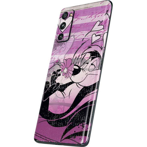 Looney Tunes Pepe Le Pew Purple Romance Galaxy S20 Fan Edition Skin