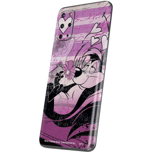 Looney Tunes Pepe Le Pew Purple Romance Galaxy S20 Plus Skin