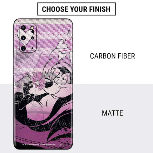 Looney Tunes Pepe Le Pew Purple Romance Galaxy S20 Plus Skin