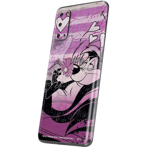 Looney Tunes Pepe Le Pew Purple Romance Galaxy S20 Skin