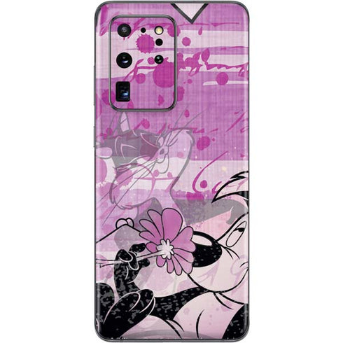 Looney Tunes Pepe Le Pew Purple Romance Galaxy S20 Ultra 5G Skin