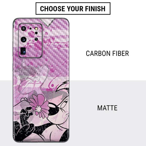 Looney Tunes Pepe Le Pew Purple Romance Galaxy S20 Ultra 5G Skin