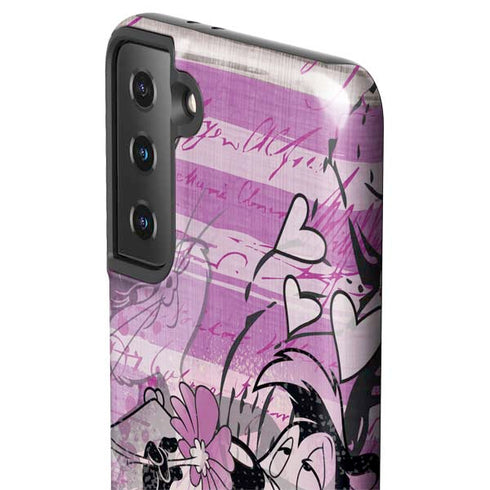 Looney Tunes Pepe Le Pew Purple Romance Galaxy S21 FE Pro Case