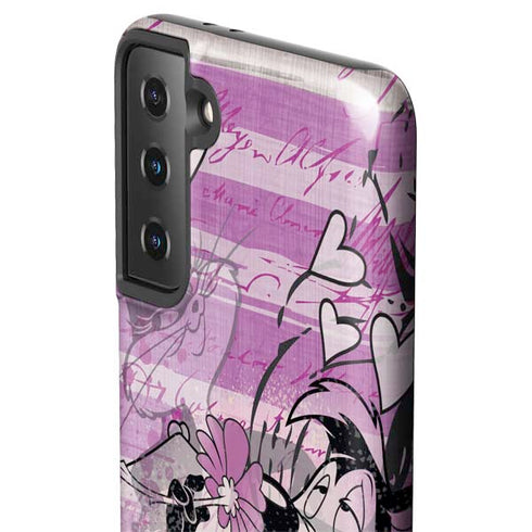 Looney Tunes Pepe Le Pew Purple Romance Galaxy S21 Plus 5G Pro Case