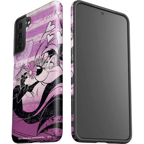 Looney Tunes Pepe Le Pew Purple Romance Galaxy S21 Plus 5G Pro Case