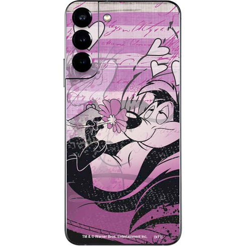 Looney Tunes Pepe Le Pew Purple Romance Galaxy S22 Plus Skin