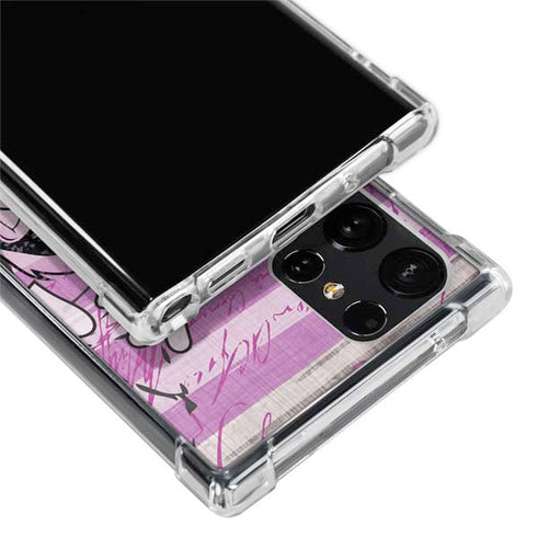 Looney Tunes Pepe Le Pew Purple Romance Galaxy S22 Ultra Clear Case
