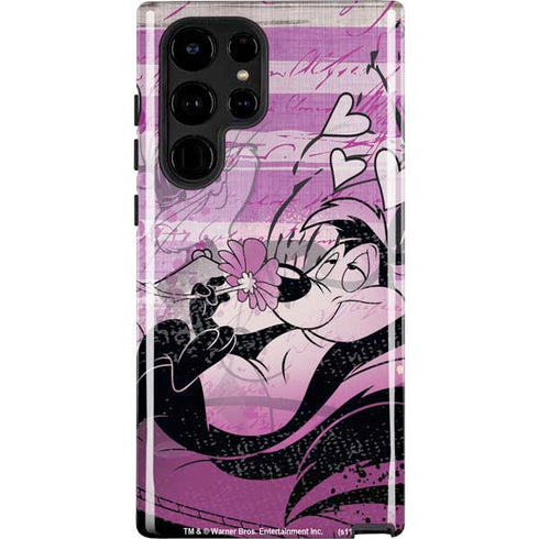 Looney Tunes Pepe Le Pew Purple Romance Galaxy S22 Ultra Pro Case