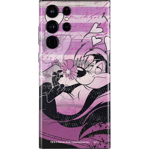 Looney Tunes Pepe Le Pew Purple Romance Galaxy S22 Ultra Skin
