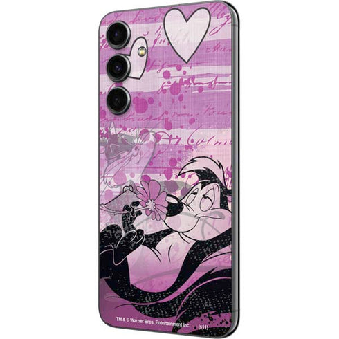 Looney Tunes Pepe Le Pew Purple Romance Galaxy S23 FE Skin