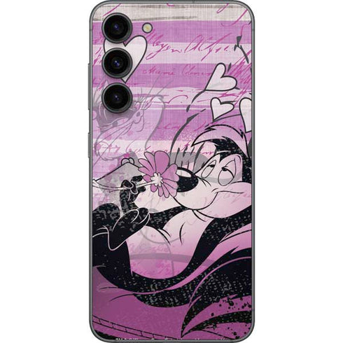 Looney Tunes Pepe Le Pew Purple Romance Galaxy S23 Plus Skin
