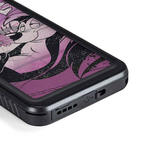 Looney Tunes Pepe Le Pew Purple Romance Galaxy S23 Plus Waterproof Case