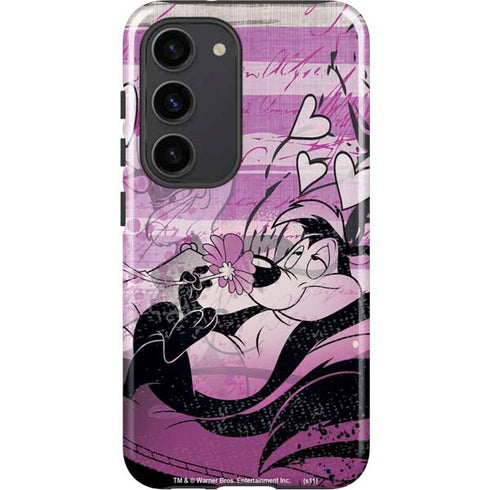 Looney Tunes Pepe Le Pew Purple Romance Galaxy S23 Pro Case