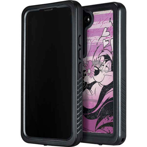 Looney Tunes Pepe Le Pew Purple Romance Galaxy S23 Waterproof Case