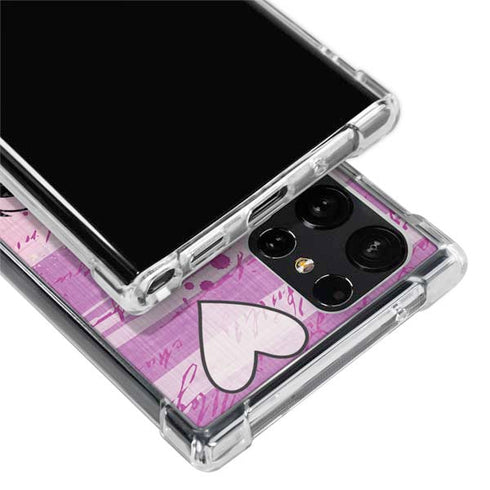 Looney Tunes Pepe Le Pew Purple Romance Galaxy S24 Ultra Clear Case