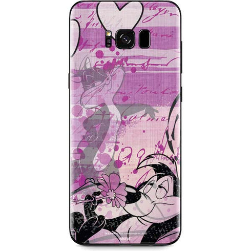 Looney Tunes Pepe Le Pew Purple Romance Galaxy S8 Plus Skin