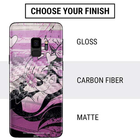 Looney Tunes Pepe Le Pew Purple Romance Galaxy S9 Skin
