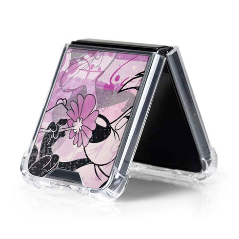 Looney Tunes Pepe Le Pew Purple Romance Galaxy Z Flip5 5G Clear Case