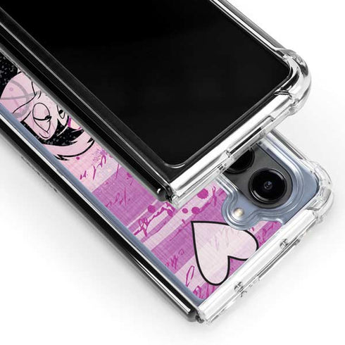 Looney Tunes Pepe Le Pew Purple Romance Galaxy Z Fold5 5G Clear Case
