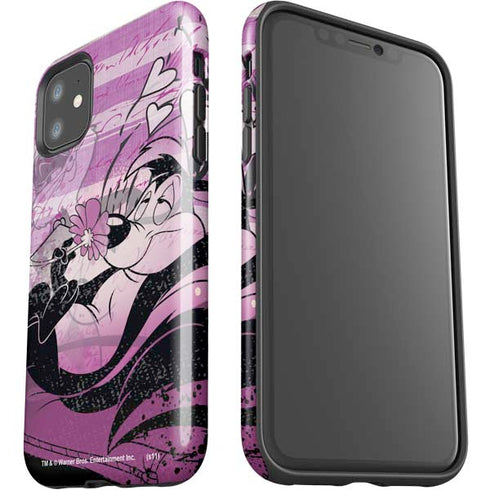 Looney Tunes Pepe Le Pew Purple Romance iPhone 11 Impact Case