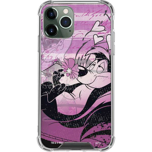 Looney Tunes Pepe Le Pew Purple Romance iPhone 11 Pro Max Clear Case