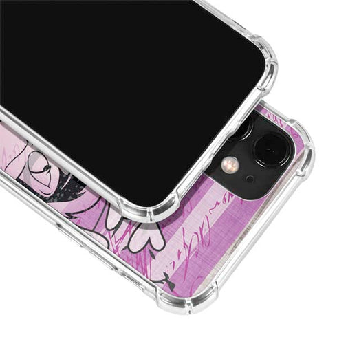 Looney Tunes Pepe Le Pew Purple Romance iPhone 12 Clear Case