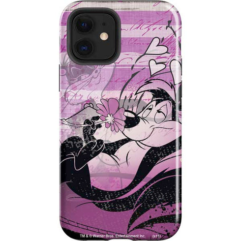 Looney Tunes Pepe Le Pew Purple Romance iPhone 12 Impact Case