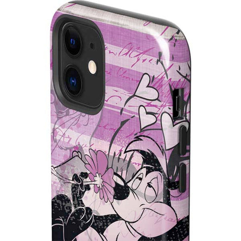 Looney Tunes Pepe Le Pew Purple Romance iPhone 12 Impact Case