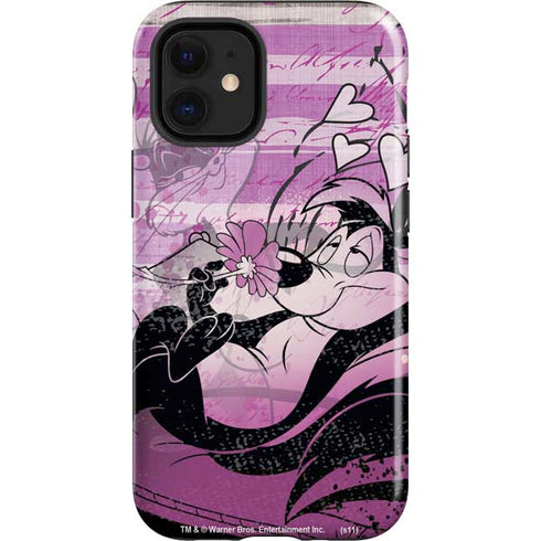 Looney Tunes Pepe Le Pew Purple Romance iPhone 12 Mini Impact Case