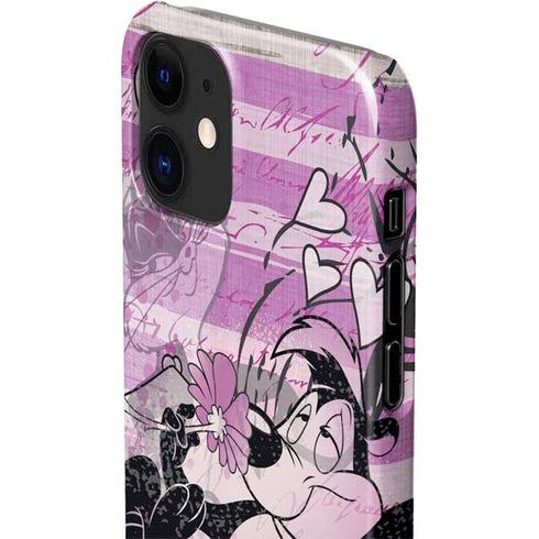 Looney Tunes Pepe Le Pew Purple Romance iPhone 12 Mini Lite Case