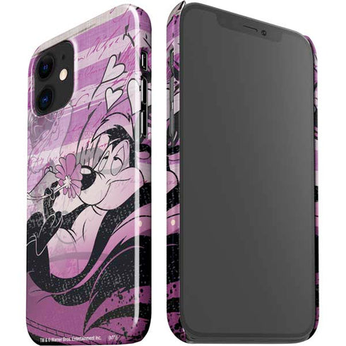 Looney Tunes Pepe Le Pew Purple Romance iPhone 12 Mini Lite Case
