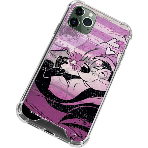 Looney Tunes Pepe Le Pew Purple Romance iPhone 12 Pro Max Clear Case
