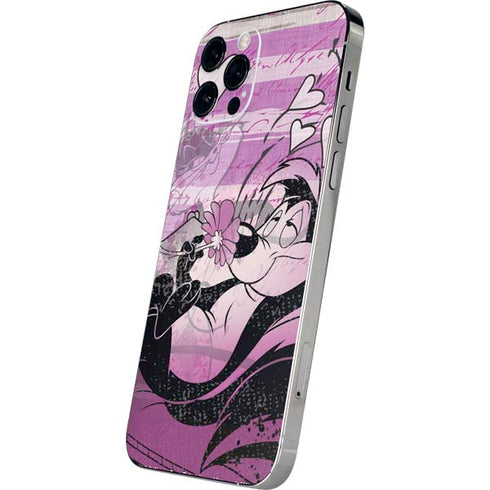 Looney Tunes Pepe Le Pew Purple Romance iPhone 12 Pro Skin