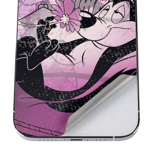 Looney Tunes Pepe Le Pew Purple Romance iPhone 12 Pro Skin