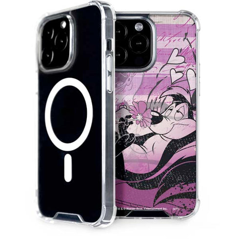 Looney Tunes Pepe Le Pew Purple Romance iPhone 13 Pro Max MagSafe Case