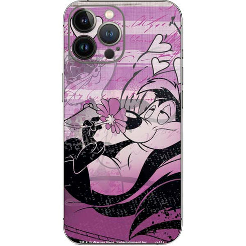 Looney Tunes Pepe Le Pew Purple Romance iPhone 13 Pro Max Skin
