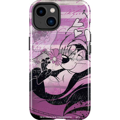 Looney Tunes Pepe Le Pew Purple Romance iPhone 15 Plus Impact Case