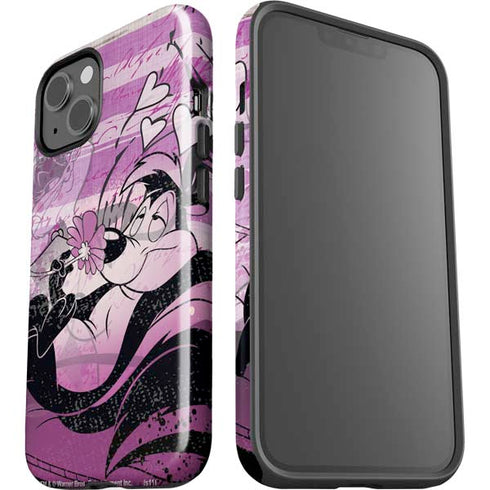 Looney Tunes Pepe Le Pew Purple Romance iPhone 15 Impact Case