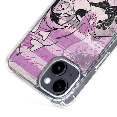 Looney Tunes Pepe Le Pew Purple Romance iPhone 15 Plus MagSafe Case