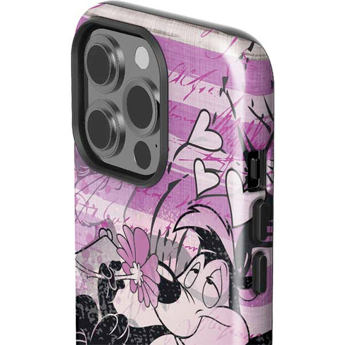 Looney Tunes Pepe Le Pew Purple Romance iPhone 14 Pro Impact Case