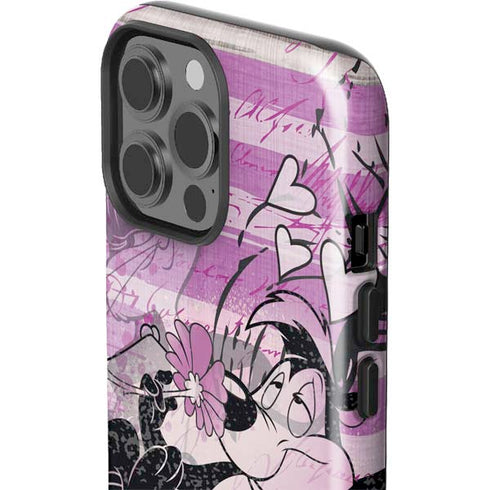 Looney Tunes Pepe Le Pew Purple Romance iPhone 15 Pro Max Impact Case