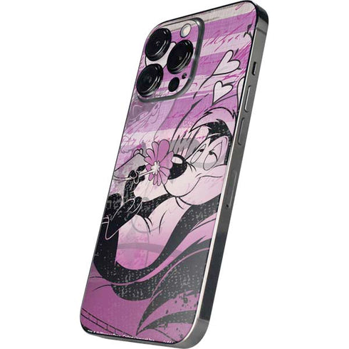 Looney Tunes Pepe Le Pew Purple Romance iPhone 15 Pro Skin