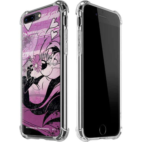 Looney Tunes Pepe Le Pew Purple Romance iPhone 7/8 Plus Clear Case