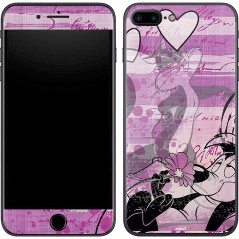 Looney Tunes Pepe Le Pew Purple Romance iPhone 7 Plus Skin