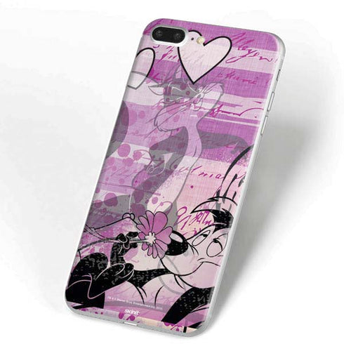 Looney Tunes Pepe Le Pew Purple Romance iPhone 7 Plus Skin