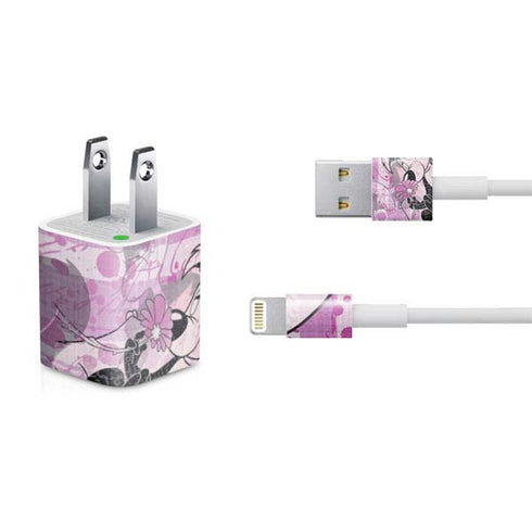 Looney Tunes Pepe Le Pew Purple Romance iPhone Charger (5W USB) Skin